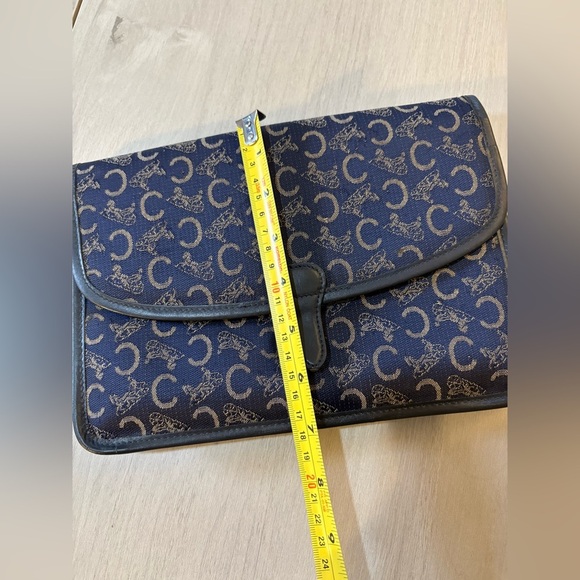 Vintage CELINE Macadam Canvas Clutch 7"x10" - Picture 7 of 8